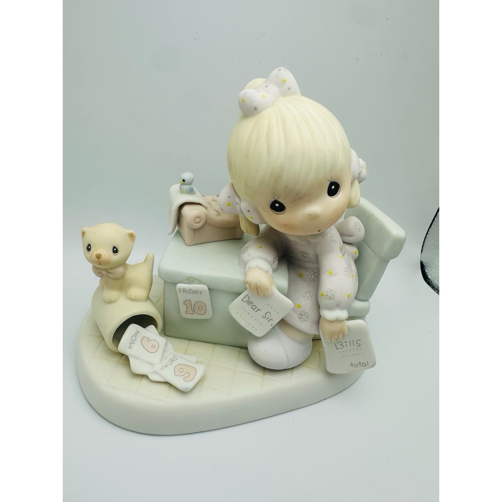 Precious Moments Praise The Lord Anyhow 1982 Figurine E9254 Jonathan & David